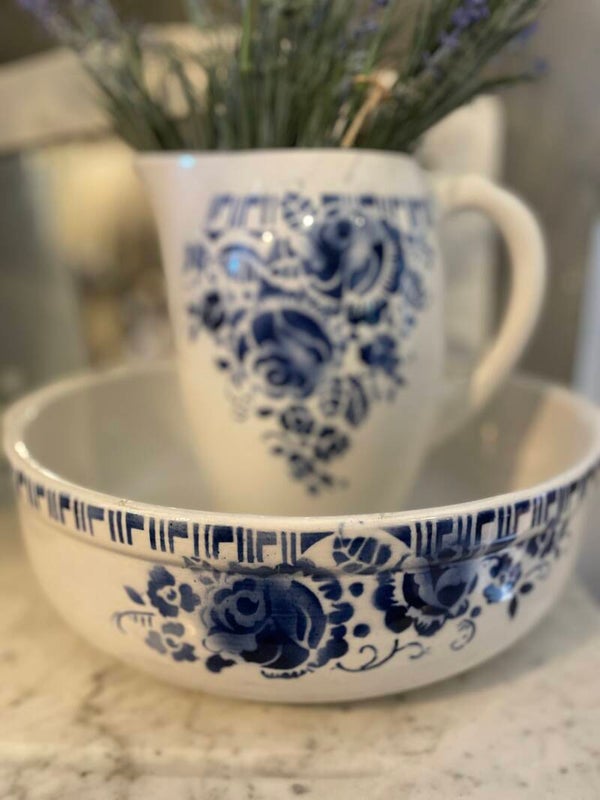 Lampetstel wit/blauw