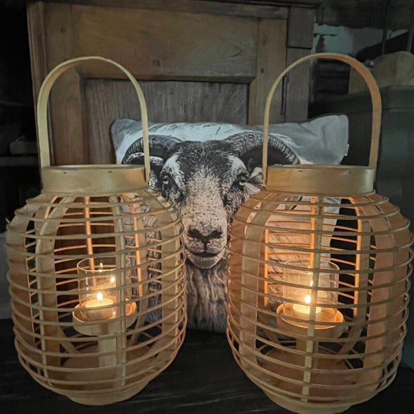 Sfeervolle bamboo lantaarns
