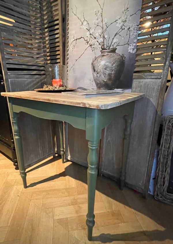 Biedermeier tafel olijfgroen