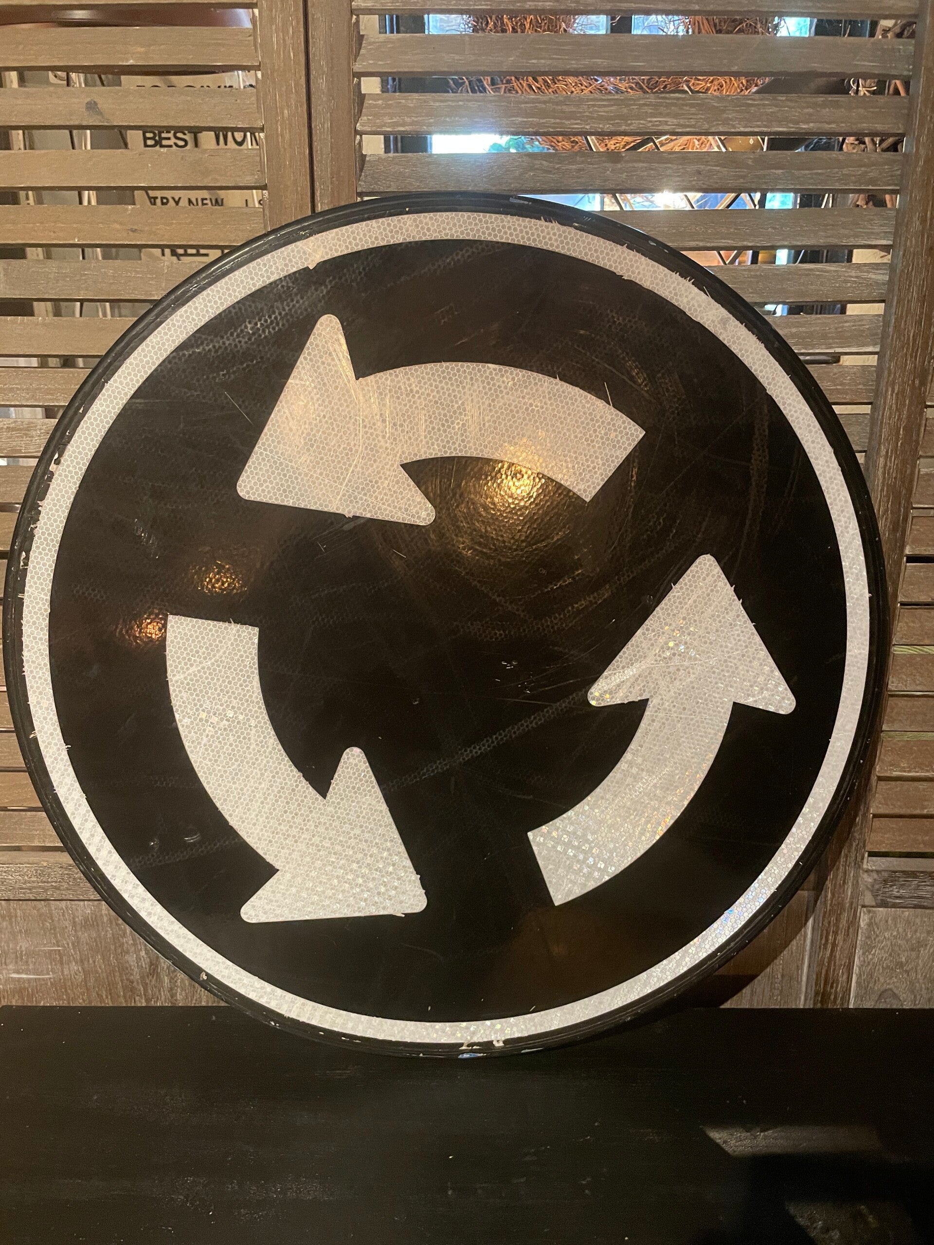 Verkeersbord zwart/wit