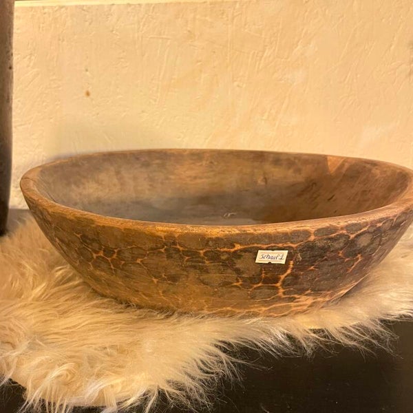 Nepalese houten schaal (nr. 1)