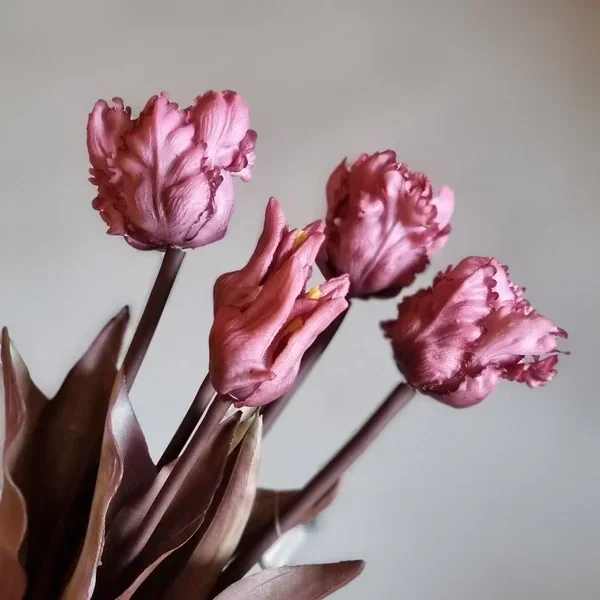 Kunsttulp fuchsia (parkiet) 40 cm