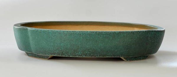 123. Ovale "Mokko" turquoise 24x19,5x4,5k