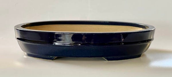 112. Ovale bleu 24,5x19,5x4,5