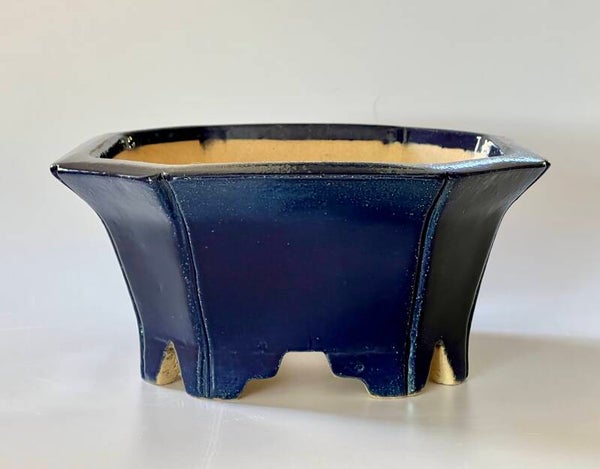 130. Octogonale bleu 17,5x17,5x8