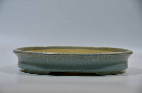 152.  Ovale bleu/vert 32,5x26x6