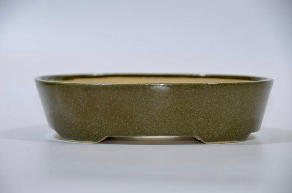 168. Ovale vert foncé 17,5x14,5x4,5