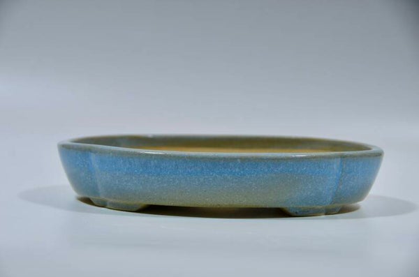 126. Ovale "Mokko" bleu 24x19,5x4,5