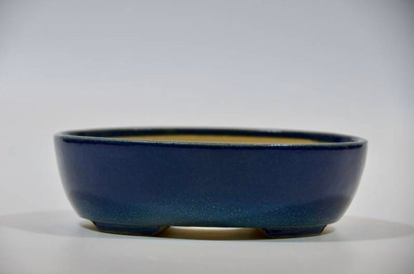 165. Ovale bleu foncé 16x13,6x5