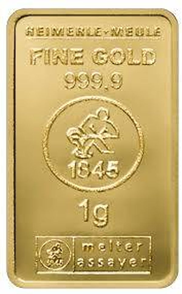 Goldbarren 999er Feingold  1g