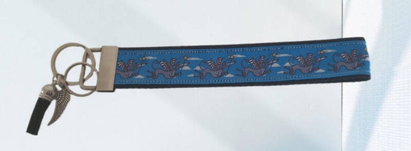 Gurtband Schlüsselanhänger blau engel