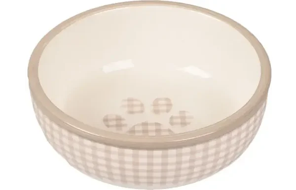 eet&drinkpot beige & wit 360ml