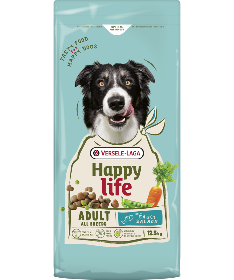Happy Life adult zalm 12.5kg