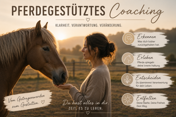 Pferdegestütztes Coaching – Verantwortung übernehmen, innere Stärke entwickeln