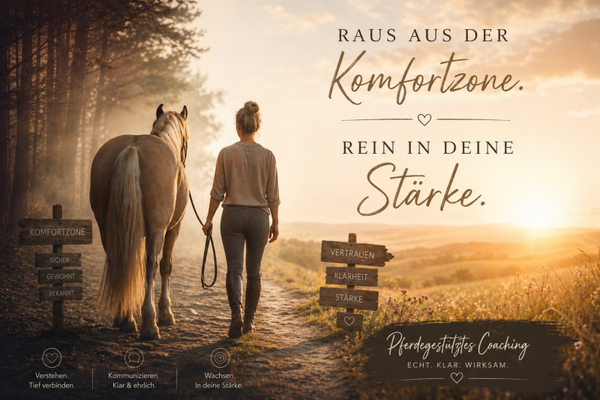 🐴 Raus aus der Komfortzone. Rein in deine Stärke.