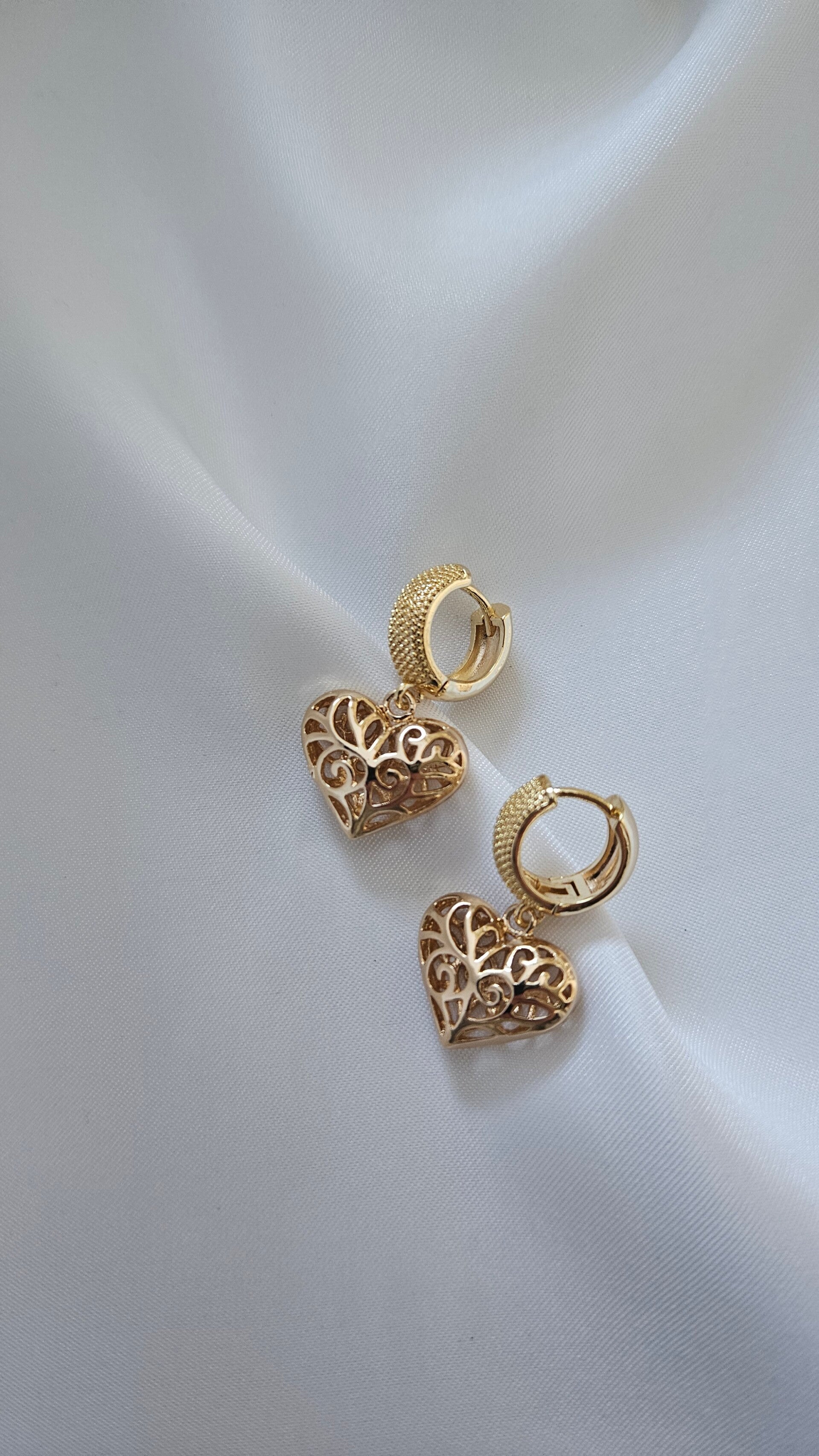 Øredobber med hjerte