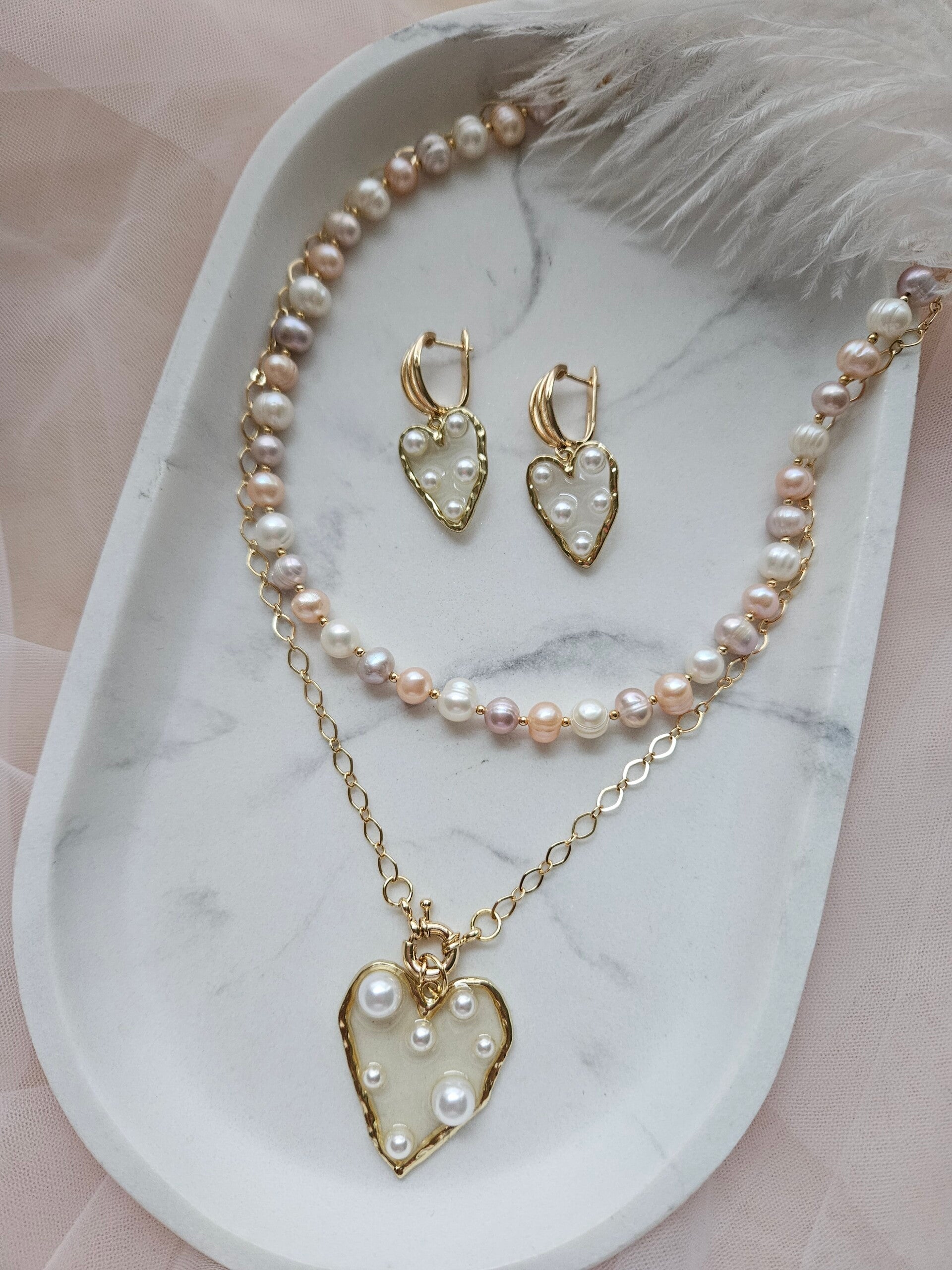 Smykkesett med øredobber