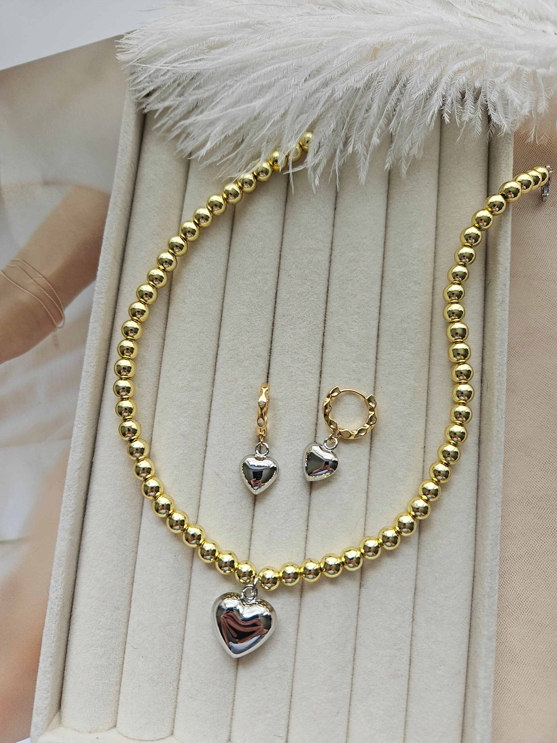 Smykkesett bicolor