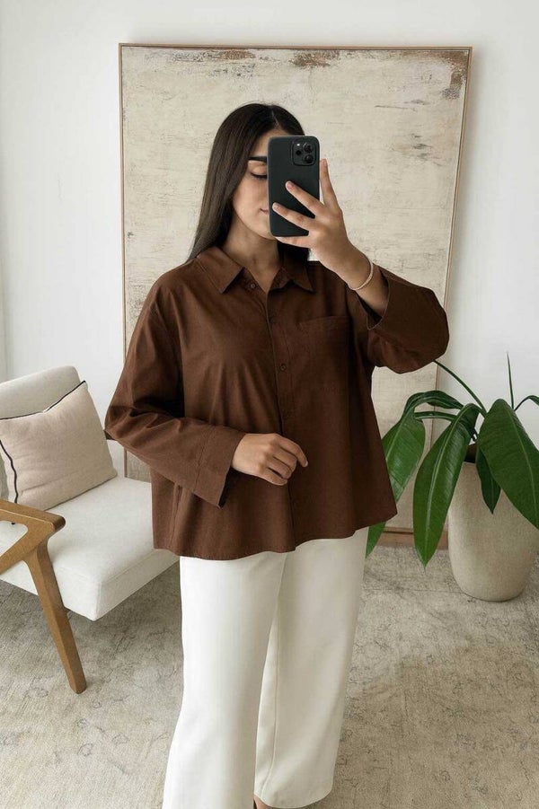 Oversized POPELINE Blouse Yamina