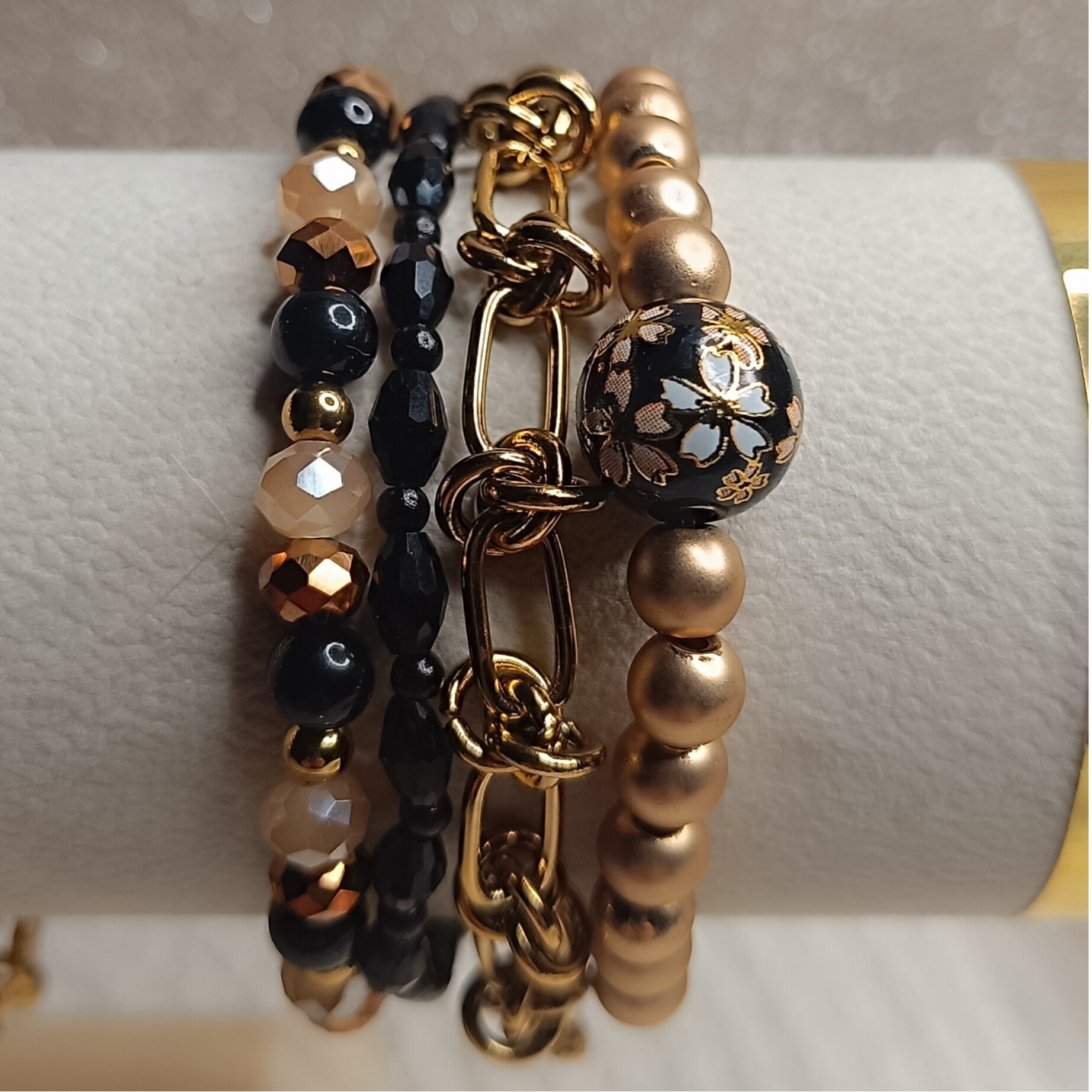 Gouden Nacht Armbandenset