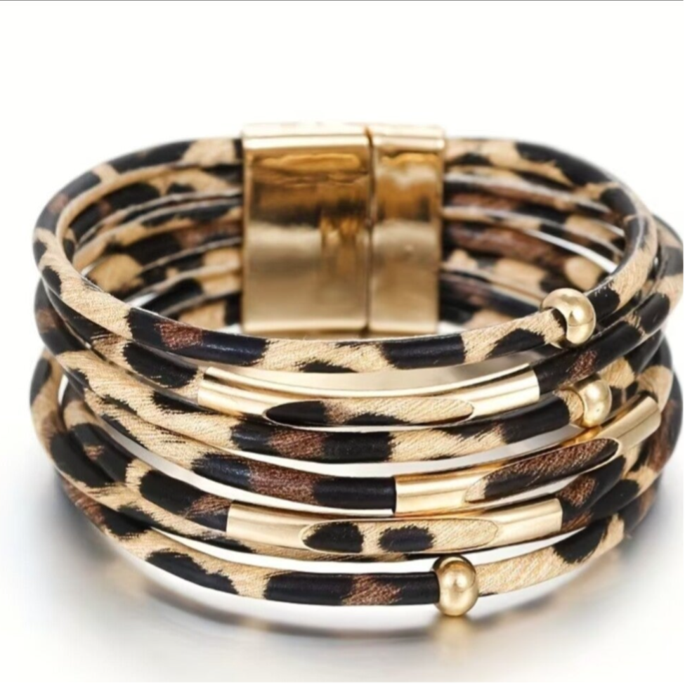 Safari Gold - Wikkelarmband