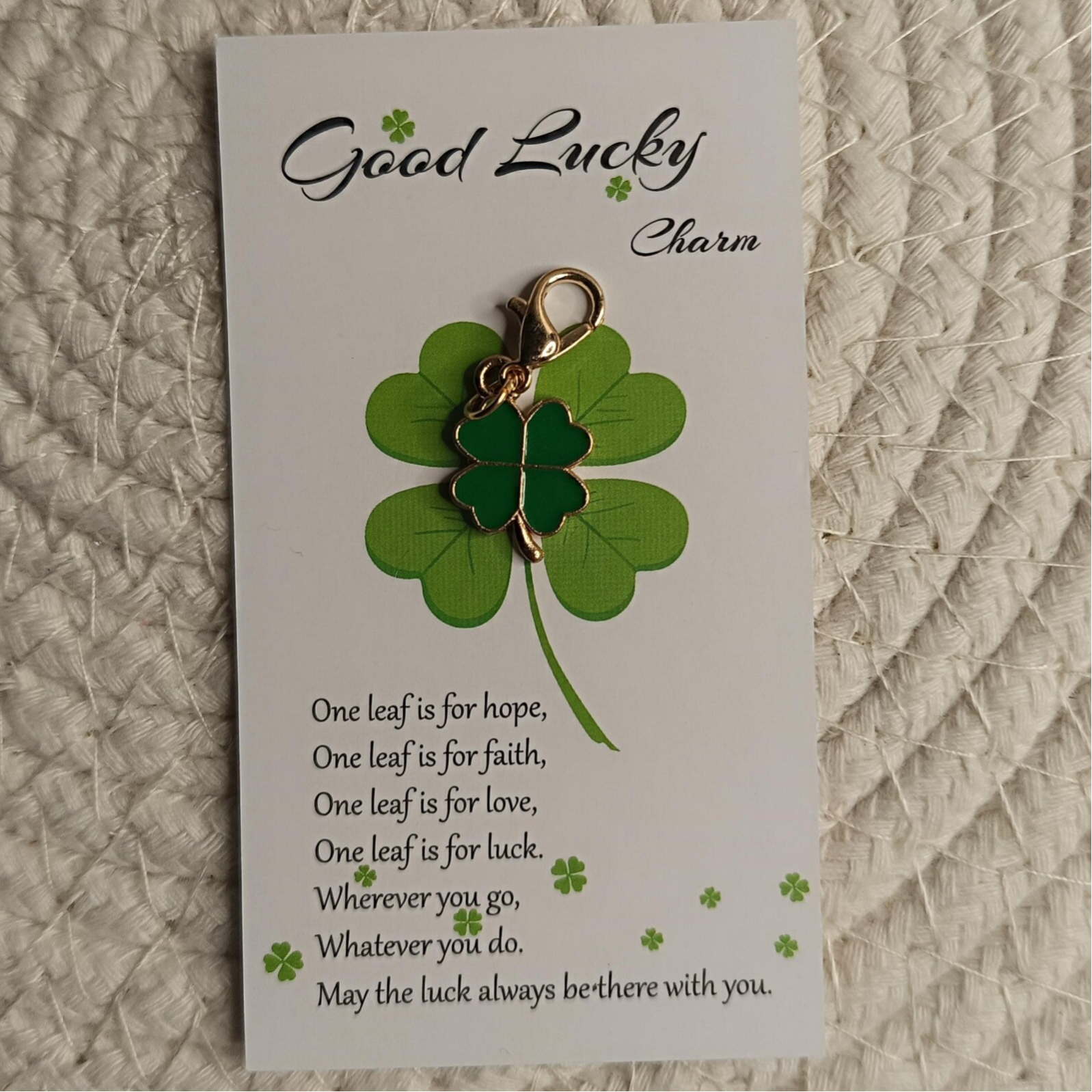 Pocket Hug Good Lucky Charm