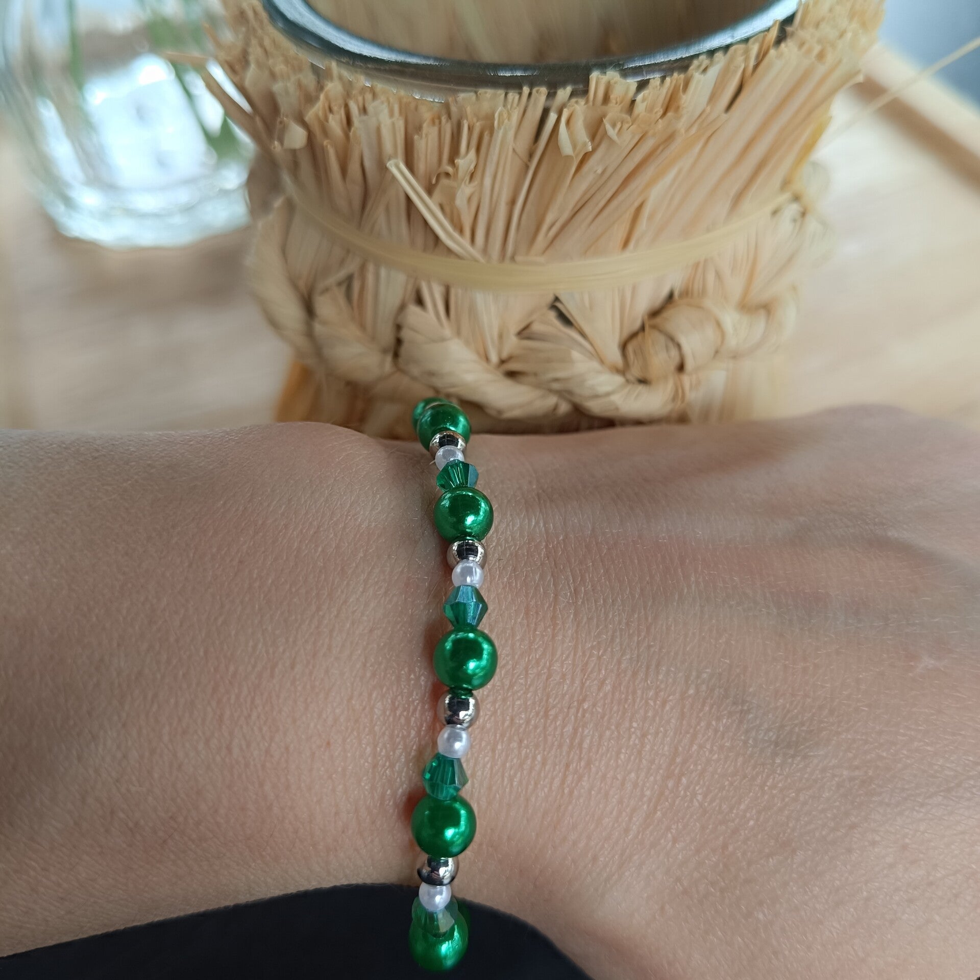 Iris Armband - Emerald Green