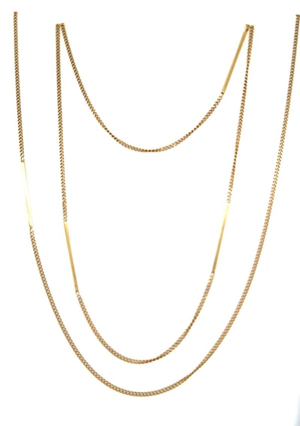 18 kt gouden sierketting chanel schakel