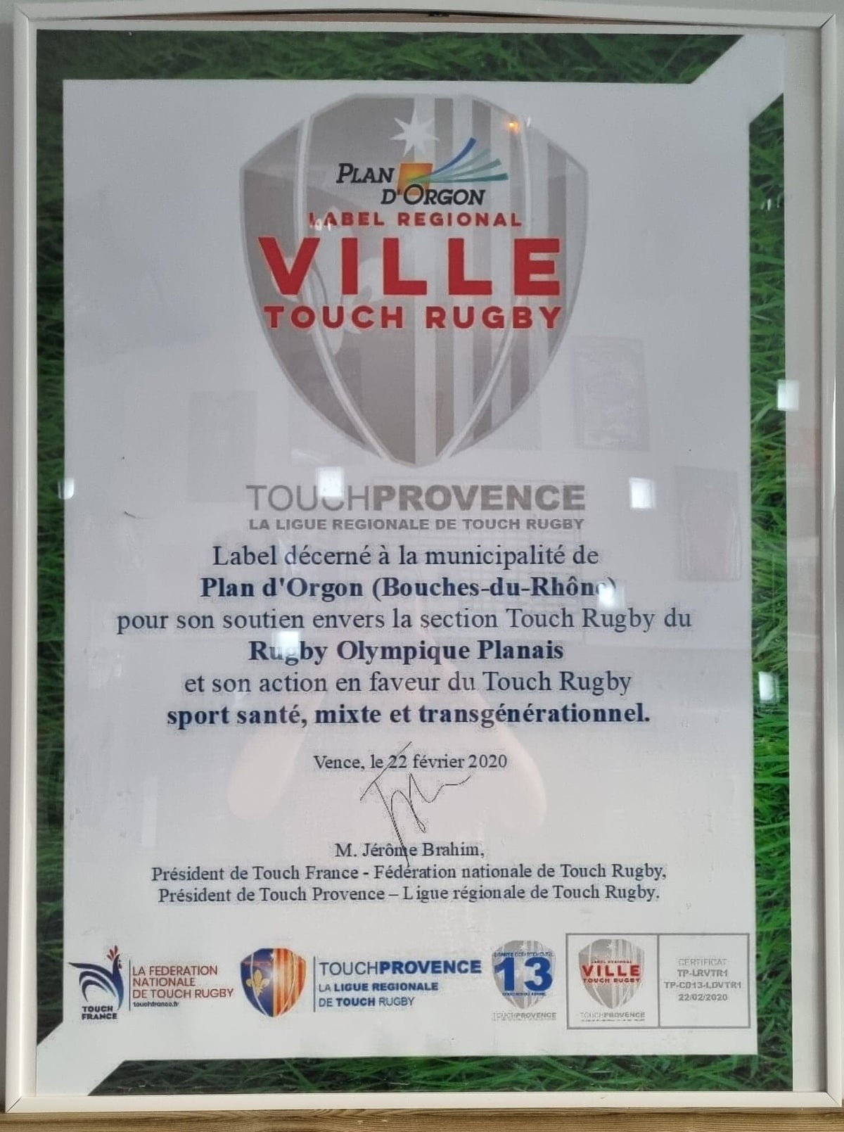ROP Touch Rugby / Rugby à 5 / Rugby Santé FFR | RUGBY OLYMPIQUE PLANAIS