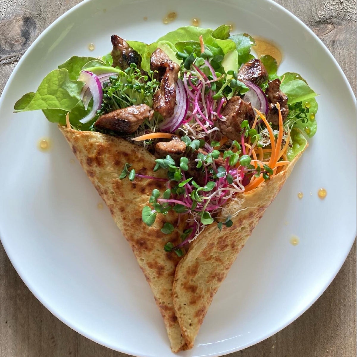 Wrapped up grilled Lamb