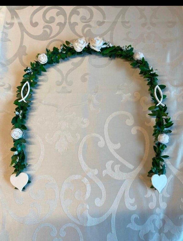 Ehrenplatz aus Buchsgirlande - Kommunion Konfirmation…