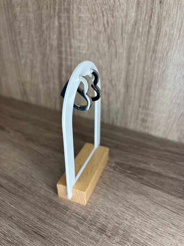 Boucles d'oreilles créoles cœur semi fines