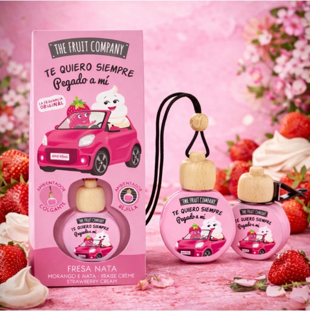 Désodorisant Voiture Parfum Fraise Chantilly