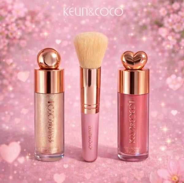 Coffret Makeup Highlighter & Blush Liquide + Pinceau