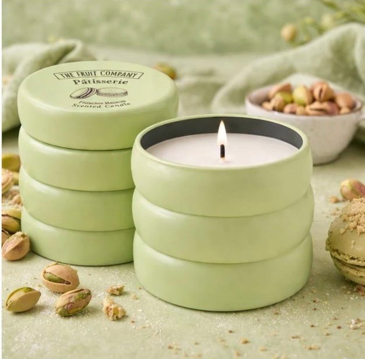 Bougie Parfum Pistachio Macaron