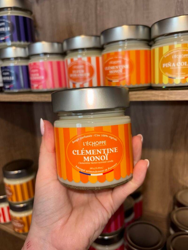 Bougie clémentine monoi