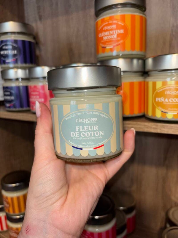 Bougie fleur de coton