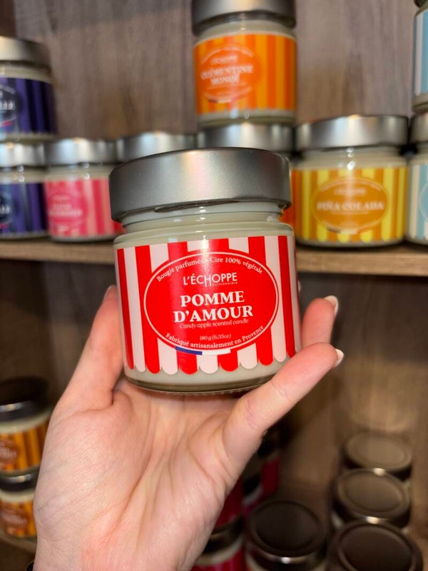 Bougie pomme d'amour