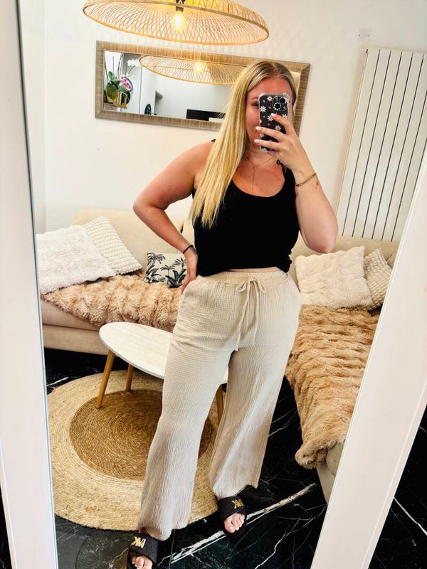 Pantalon Soline beige