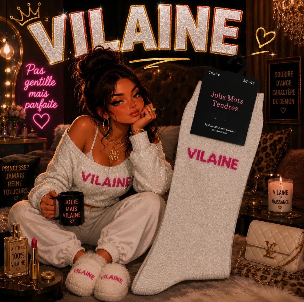chaussettes " Vilaine "
