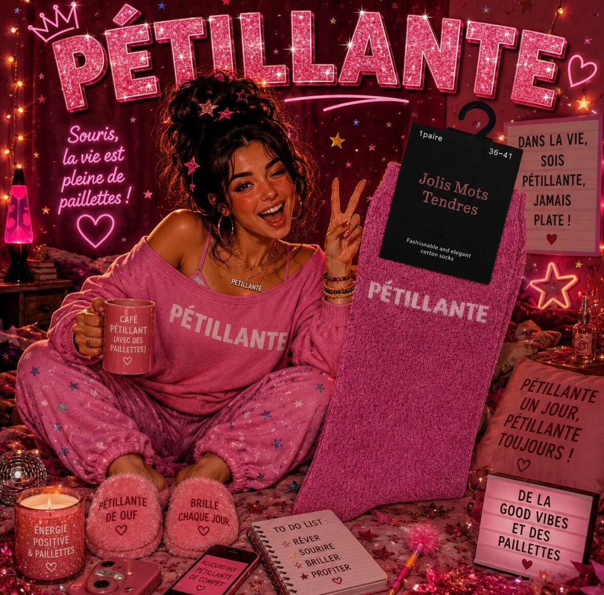 Chaussettes " pétillante"
