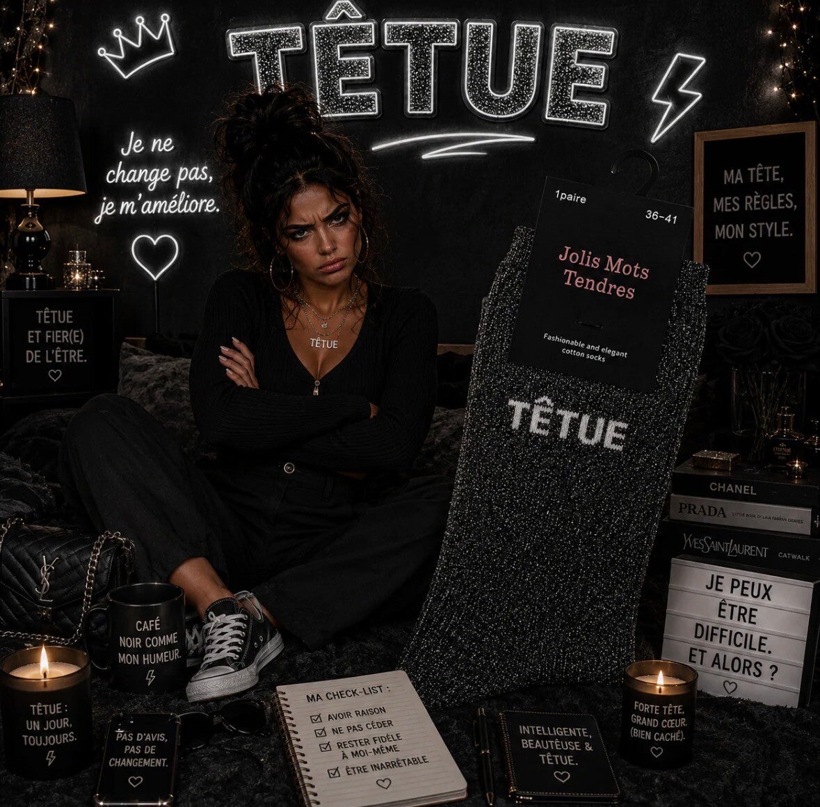 Chaussettes " têtue "