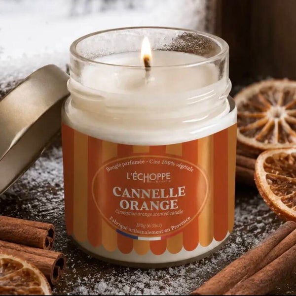 Bougie cannelle orange