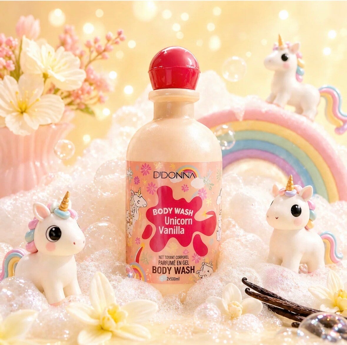 Gel douche vanille licorne - d’donna