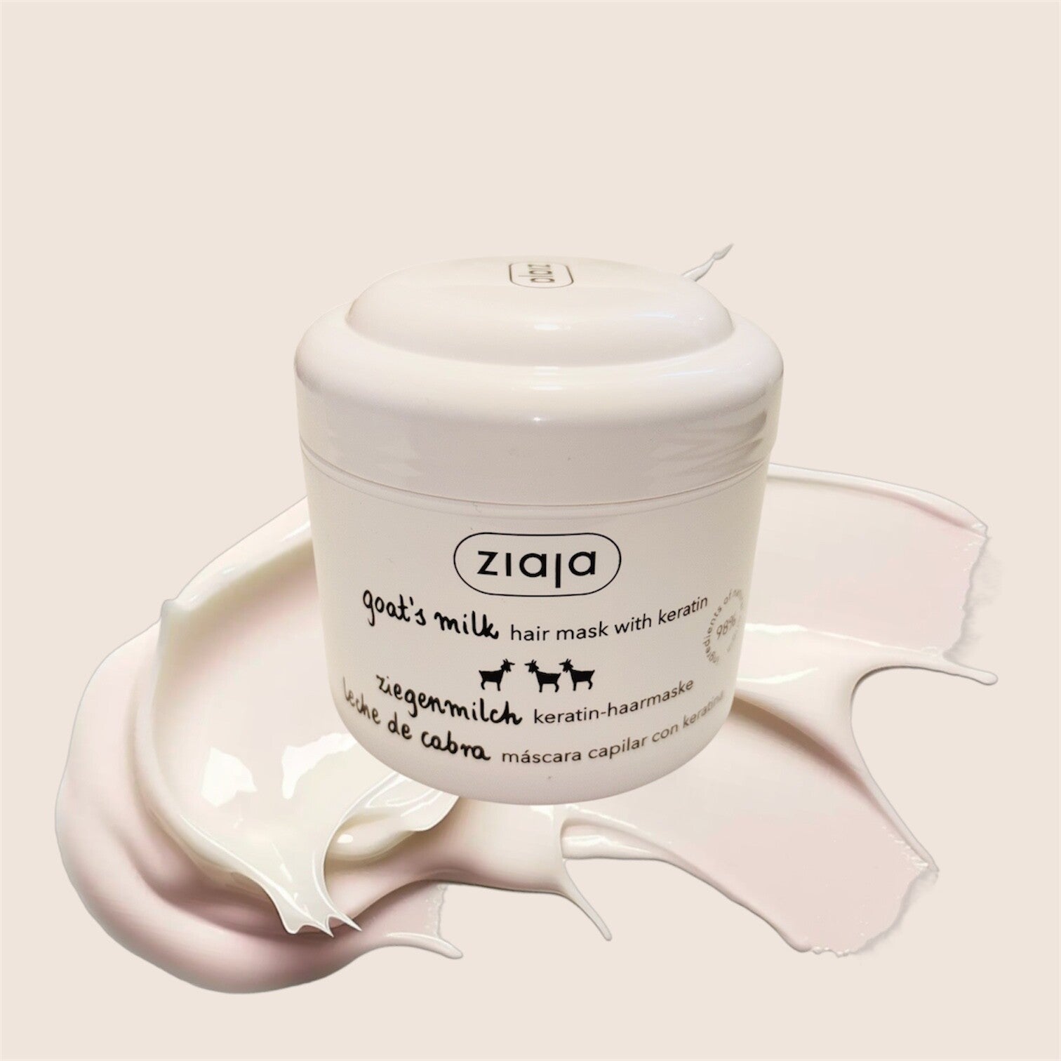 Masque capillaire fortifiant - kératine et au lait de chèvre