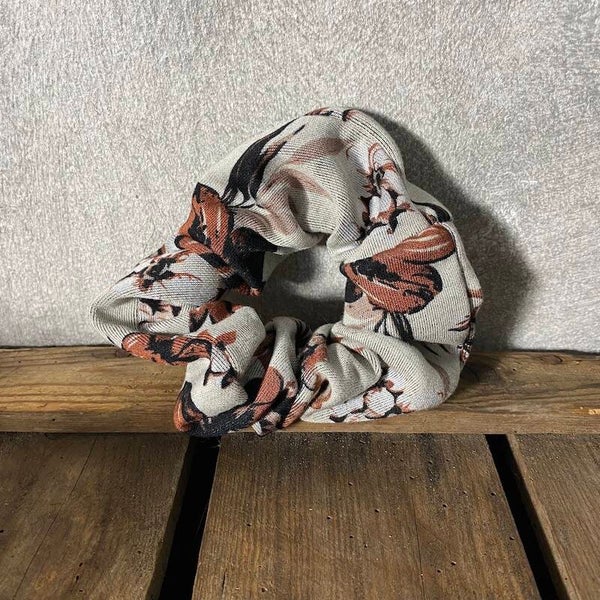Scrunchie Maxi Soul of Flowers Ecru