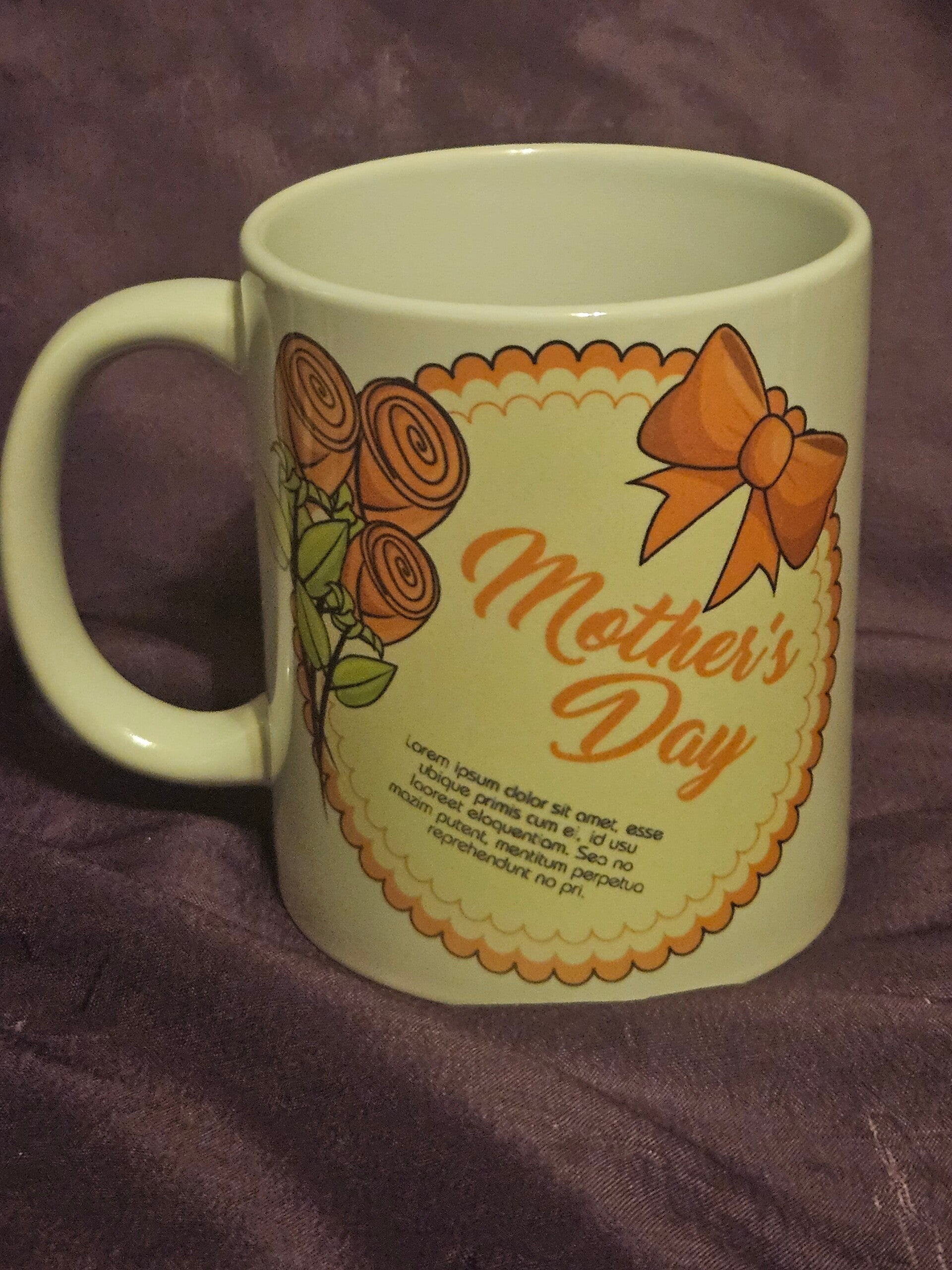 Vintage "Happy Mother's Day" 11oz Ceramic Coffee Mug - The Perfect Gift for Mom