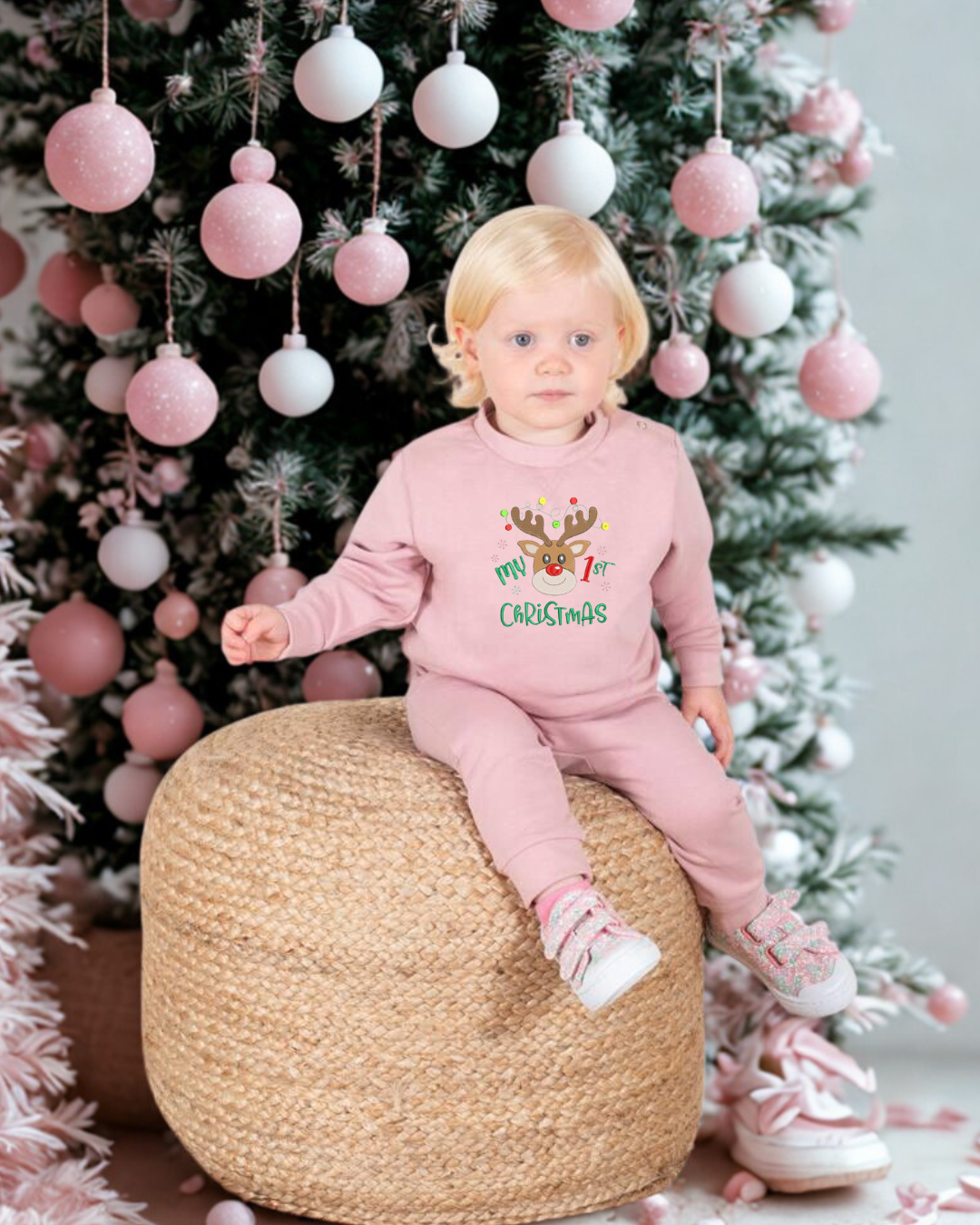 Geborduurde trui My first christmas