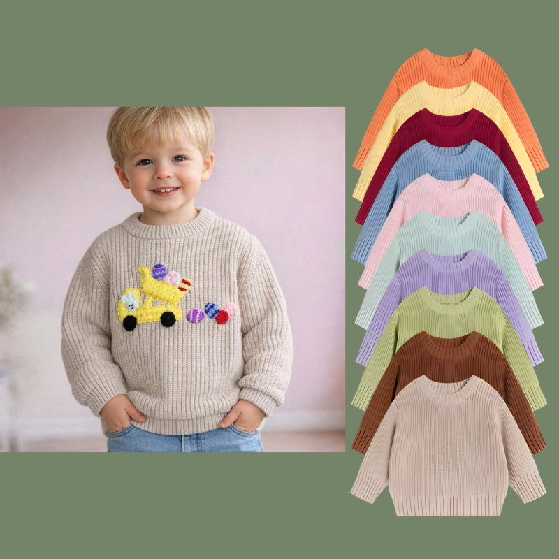 Hand geborduurde trui