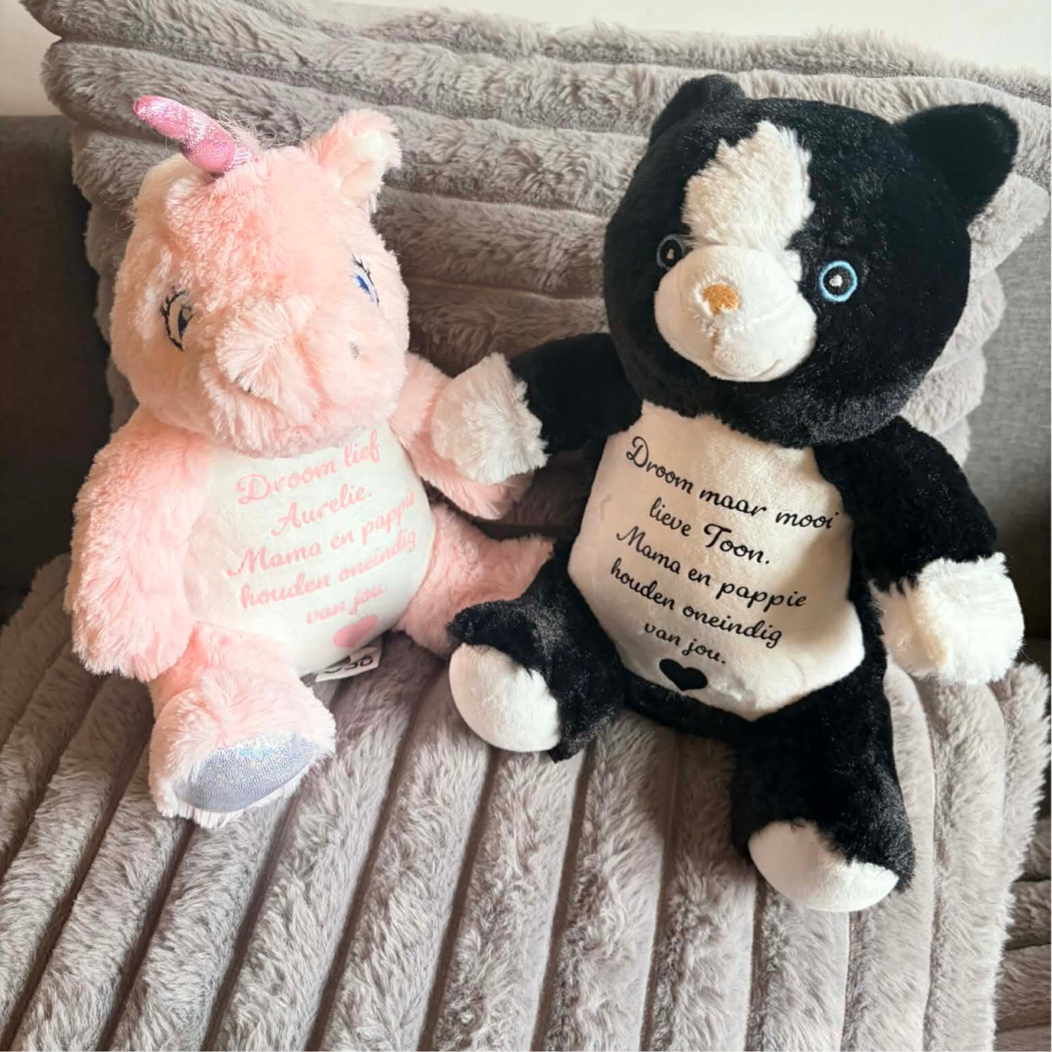 Knuffelbeer met eigen tekst/ontwerp